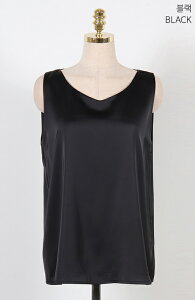�y���������z�A�C�A���}���yI AM MARI�zDorian Satin Sleeveless Blouse / �h���A���T�e���m�[�X���[�u�u���E�X�y�����V���b�v�z