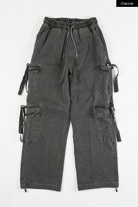 �y���������z���E�R�n�E�X�yRaucohouse�zBondage strap cargo banding pants / �{���f�[�W�X�g���b�v�J�[�S�o���f�B���O�p���c �j�����p�y�����V���b�v�z