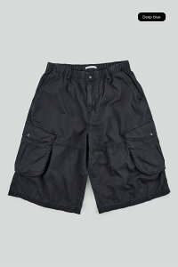 【送料無料】ラウコハウス【Raucohouse】Fog bio washed cargo bermuda pants / フォグバイオウォッシュ加工カーゴバミューダパンツ 男女兼用【公式ショップ】
