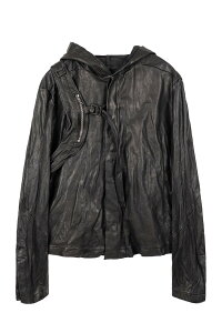 �y���������z�T��263-1�ysan263-1�z25SS�� Single Panel Hooded Leather Jacket / �V���O���p�l���t�[�h���U�[�W���P�b�g �j�����p�y�����V���b�v�z