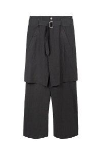 �y���������z�T��263-1�ysan263-1�z25SS�� Hemp Layered Skirt Pants / �w���v���C���[�h�X�J�[�g�p���c �j�����p�y�����V���b�v�z