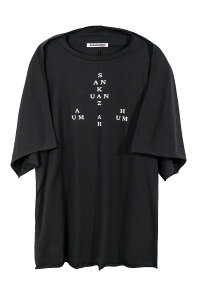 �y���������z�T���N�A���Y�ySANKUANZ�z25SS�� OVERSIZED SPLICED T-SHIRT / �I�[�o�[�T�C�Y�X�v���C�XT�V���c �j�����p�y�����V���b�v�z