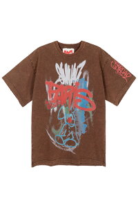 �y���������z�T���N�A���Y�ySANKUANZ�z25FW�� BUMPY LOOSE-FIT GRAFFITI T-SHIRT / �o���s�[���[�Y�t�B�b�g�O���t�B�e�BT�V���c �j�����p�y�����V���b�v�z