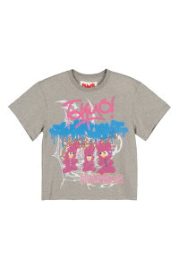�y���������z�T���N�A���Y�ySANKUANZ�z25FW�� BUMPY GRAFFITI WASHED SLIM SHORT-SLEEVE TEE / �o���s�[�O���t�B�e�B�E�H�b�V�����H�X��������T�V���c �j�����p�y�����V���b�v�z