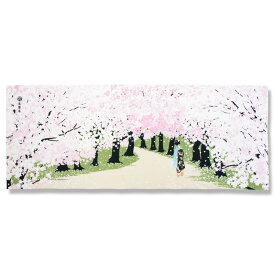 手ぬぐい「桜と舞妓さん」