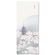 手ぬぐい「古都の桜」白菊