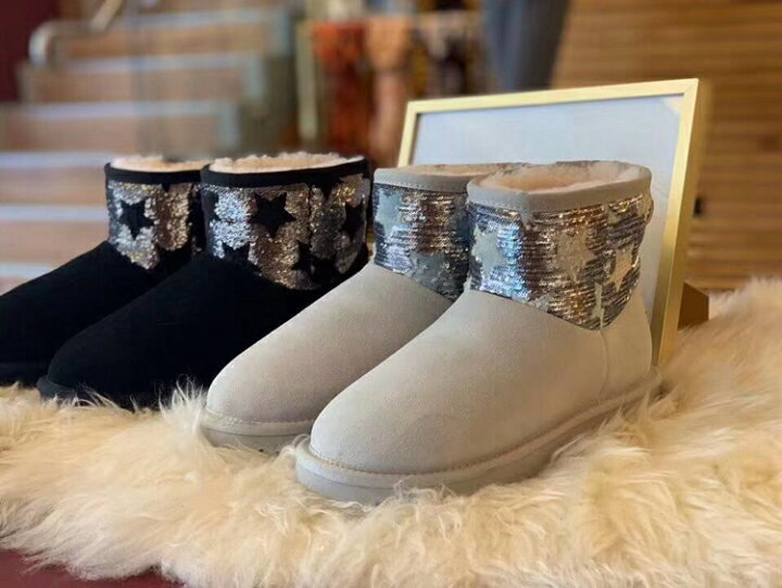 楽天市場】【OZWEARUGG】ムートンブーツ キラキラ 商品番号：OZW160 