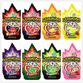 【レビュー特典】【9袋セット】パチパチキャンディー STRIKING POPING CANDY 10種類 グミ詰め合わせセット『1袋/20包入り』30g/1袋 グミ お菓子 コーラ 青リンゴ ブルーベリー イチゴ 西瓜 レモン メロン マンゴー ライチ もも TG-006-1