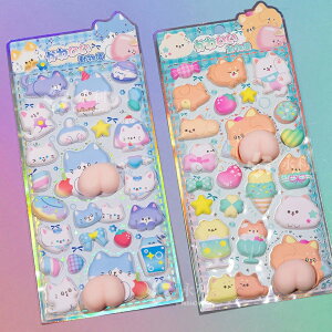 【4枚セット】ぷくぷくシール 可愛いシール スマホケース飾り 和風日系 ごほうびシール ご褒美シール 立体シール ボンドロップ 装飾用 DIY用 3Dシール 手帳 ステッカーデコ 手作り キラキラ
