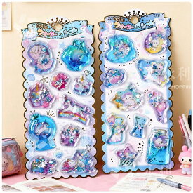 特典あり! 即納!【2枚/4枚/6枚セット】ウォーターシール ぷっくり シール ぷくぷくシール ぷっくりシール 可愛いシール プチドロップ 立体シール 平成シール ぷっくりシール 装飾用 DIY用 3dシール 立体シール 手帳 ステッカーデコ 手作り 3Dステッカー シール交換クリスマス