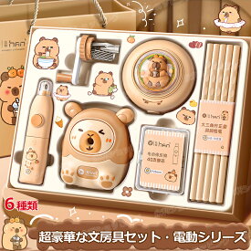 【プレゼントに最適】超豪華な文房具セット 携帯便利 電気文房具 収納ケース付き 描き用 学習玩具 知育玩具 子供用文房具 鉛筆 ボールペン 定規 消しゴム 文具セット 入園入学祝い 誕生日プレゼント 小学生 子供 女の子 男の子 卒業記念品 クリスマスプレゼント