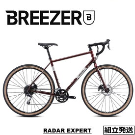【在庫SALE / セール】【2022-2023年モデル】BREEZERBIKES (ブリーザーバイクス) RADAR EXPERT (レイダーエキスパート)　クロモリ グラベルロード ツーリングバイク【丸太町店（スポーツ専門）】