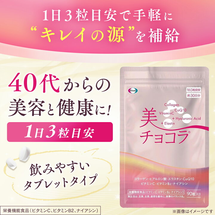 楽天市場】美 チョコラ アルミパウチ 90粒 : エーザイダイレクト 