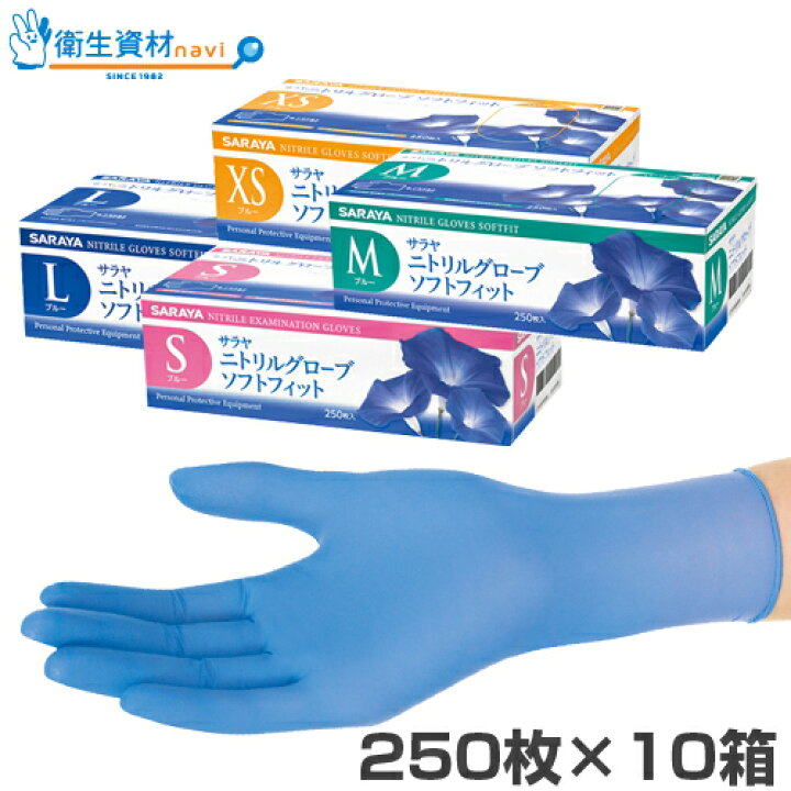 楽天市場】1箱1,825円／サラヤ ニトリルグローブ ソフトフィット SF 
