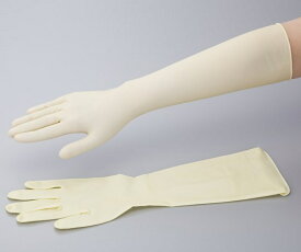 ラテックス ロング手袋 スーパーロング Sサイズ γ線滅菌済 50枚入 (0-6111-03) 食品衛生法適合 パウダーフリー