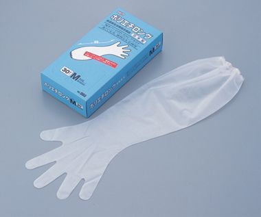 ショーワグローブ (6-6151-01) ショーワ ポリエチロング手袋 No.860 Mサイズ 30枚入 食品衛生法適合