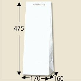 HEIKO 紙袋 T型チャームバッグ 白無地 25枚入 B-2 003191000 ヘイコー シモジマ