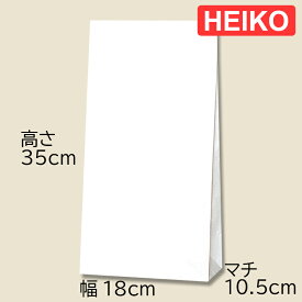 HEIKO 角底袋 No.12 白無地 100枚入 004052200 ヘイコー シモジマ