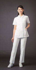 自重堂 WHISEL ホワイセル レディースパンツ WH10112 (すっきり) ホワイト S〜3L 看護師 白衣 ナース服 抗菌 防臭加工 帯電防止 透け防止 工業洗濯対応