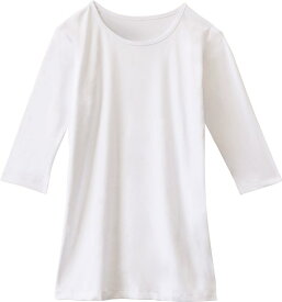 自重堂 WHISeL 七分袖インナーTシャツ WH90029 ホワイト (SS-3L)