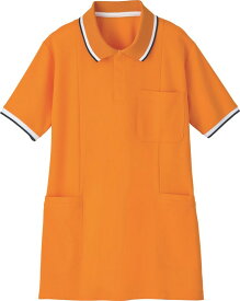 自重堂 WHISeL 半袖ロングポロシャツ レディース WH90338 オレンジ