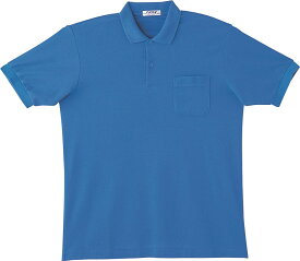自重堂 WHISeL 半袖ポロシャツ 17 ブルー
