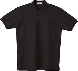 自重堂 WHISeL 半袖ポロシャツ 17 ブラック