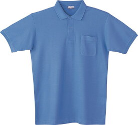 自重堂 WHISeL 半袖ポロシャツ 24414 ブルー