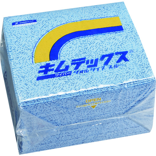 日本製紙クレシア キムテックス タオルタイプ ブルー 50枚入×12束 60732 | えいせいコム 楽天市場店