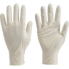 TRUSCO 使い捨て極薄手袋 (天然ゴム) 粉なし ホワイト L 100枚 TGL-493L 食品衛生法適合