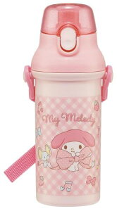 スケーター(Skater) 子供用 プラスチック 水筒 480ml ワンプッシュ開閉 抗菌 子供に優しい 軽量 抗菌加工 日本製 サンリオ マイメロディ ビッグリボン 女の子 PSB5SANAG68654