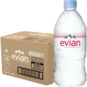 Evian(�G�r�A��) �ɓ��� evian �d�� �~�l�����E�H�[�^�[ �y�b�g�{�g�� 750ml×12�{ [���K�A���i]