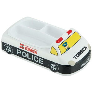 スケーター(Skater) 抗菌 ダイカット ランチプレート 食器 皿 お子様 仕切り キッズ くるま 車 クルマ トミカ パトカー こども LUPD3-A