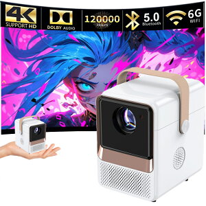 ydtH[JXzvWFN^[^ oC 15000LM - Zœ_e 5GWIFI Bluetooth5.0 4KΉ 1080P tHD ~jy HiFiXs[J[ ho É OrΉ IOS/Android/DVD/p\R/PS4/USB/HDMI/SWITCH