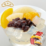 和菓子屋のあんみつ 白みつ つぶあん 6個パック 榮太樓總本鋪 敬老 七五三 お中元 おしゃれ ギフト 老舗 …