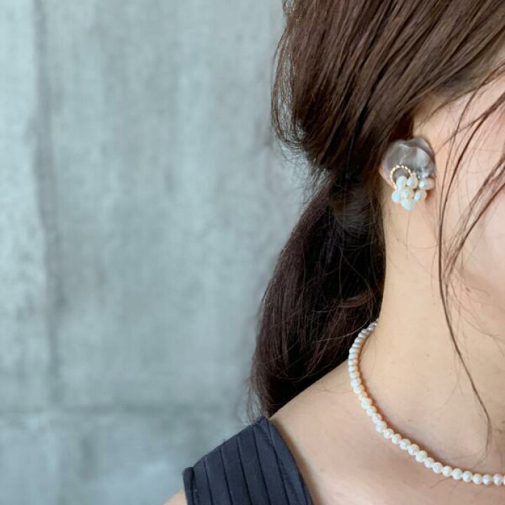 楽天市場】記念日 アクセサリー 淡水 バロック パール スワロフスキー  