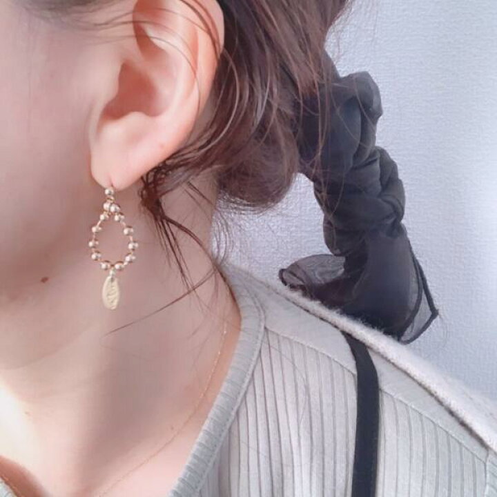 楽天市場】ボールチェーン ピアス イヤリング バロック 淡水 パール 