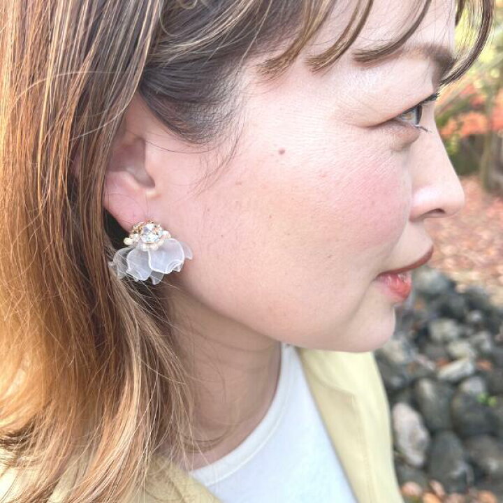 楽天市場】花びら 淡水パール バロックパール シアー フラワー クリア 