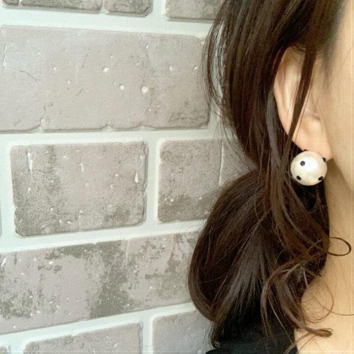 楽天市場 送料無料 スワロフスキー ドット コットン パール ピアス イヤリング レディース 女性用 ハンドメイド アクセサリー 樹脂 軽い 痛くない 可愛い お洒落 ギフト プレゼント 金属アレルギー チタン アクセサリーshop Eito