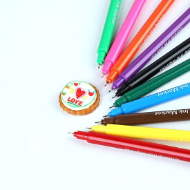 フードペン 10色セット 着色料 食用インク 食紅 食用色素 アイシングクッキーやキャラ弁などに