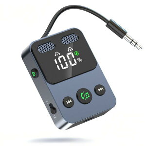 Bluetooth 5.3 gX~b^[ V[o[ 3.5mm [q 2䓯ڑ 17ԍĐ M@{M@ 2-in-1 nYt[ʘb yĐ x LEDfBXvC ̌^I[fBIP[u݌v er  