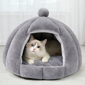 猫ハウス 冬 猫用ベッド 猫 ドーム型 ベッド 犬小屋 可愛い 柔らか 水洗え 滑り止め 小型犬 キャット ペット小屋 室内用 クッション付き