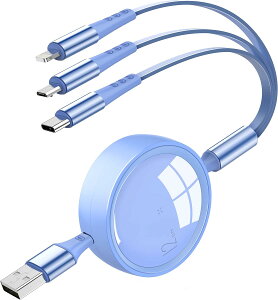 3in1 [dP[u 莮 3C1 [dR[h 3䓯[d }[d ϋv USB Type C P[u Micro USB P[u Phone Android ^CvC iPhone eΉ- 1.2M sN }`[dP[u Cgj