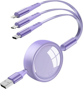 3in1 [dP[u 莮 3C1 [dR[h 3䓯[d }[d ϋv USB Type C P[u Micro USB P[u Phone Android ^CvC iPhone eΉ- 1.2M sN }`[dP[u Cgj