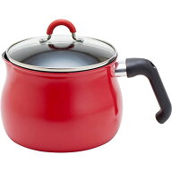 和平フレイズ マルチポット Lサイズ 16cm 3L (3~4人用) レッド IH対応 ご飯鍋 ミルクパン 揚げ鍋 ふっ素…
