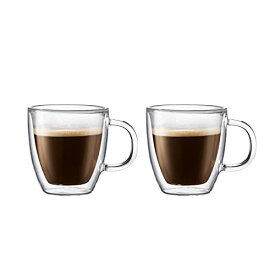 BODUM ボダム BISTRO ビストロ ダブルウォール ガラス マグ 150ml 2個セット 正規品 10602-10