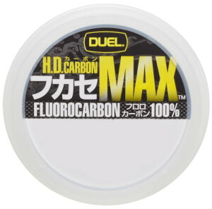 DUEL(デュエル) フロロライン 1.5号 H.D.CARBON フカセ MAX 50m 1.5号 ナチュラルクリアー 磯釣り フカセ H33