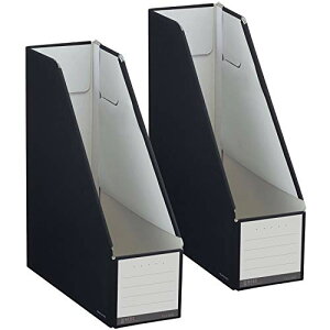 コクヨ ファイル ファイルボックス NEOS スタンドタイプ A4 2個セット ブラック フ-NEL450DX2
