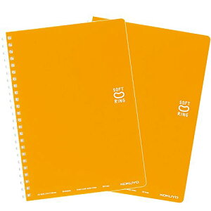 コクヨ(KOKUYO) ノート ソフトリング 2冊 50枚 A5 ドット罫 ス-SV331BT-YRX2