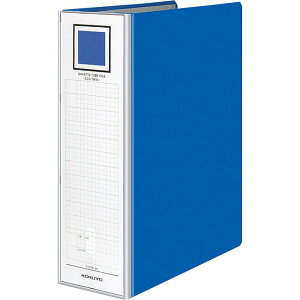 コクヨ(KOKUYO) ファイル ガバットパイプ式ファイル エコツイン(両開き) A4 2穴 1200枚収容 青 フ-GT6120B